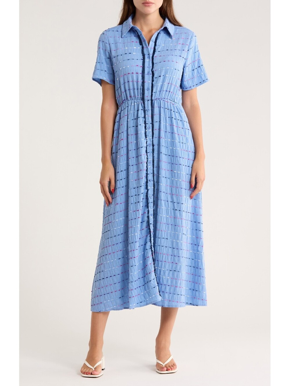 NWT! AREA STARS River Shirtdress in Blue Size Small